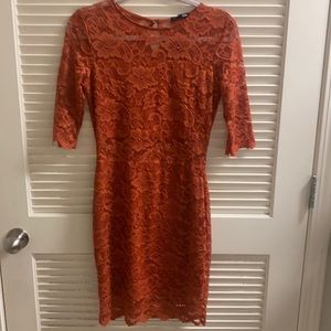 New with tags fashion nova burnt orange dress size small
